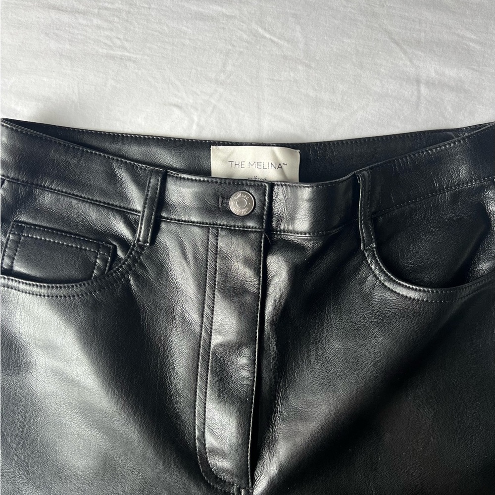 Wilfred Black Straight Leg Pants Sleek Design